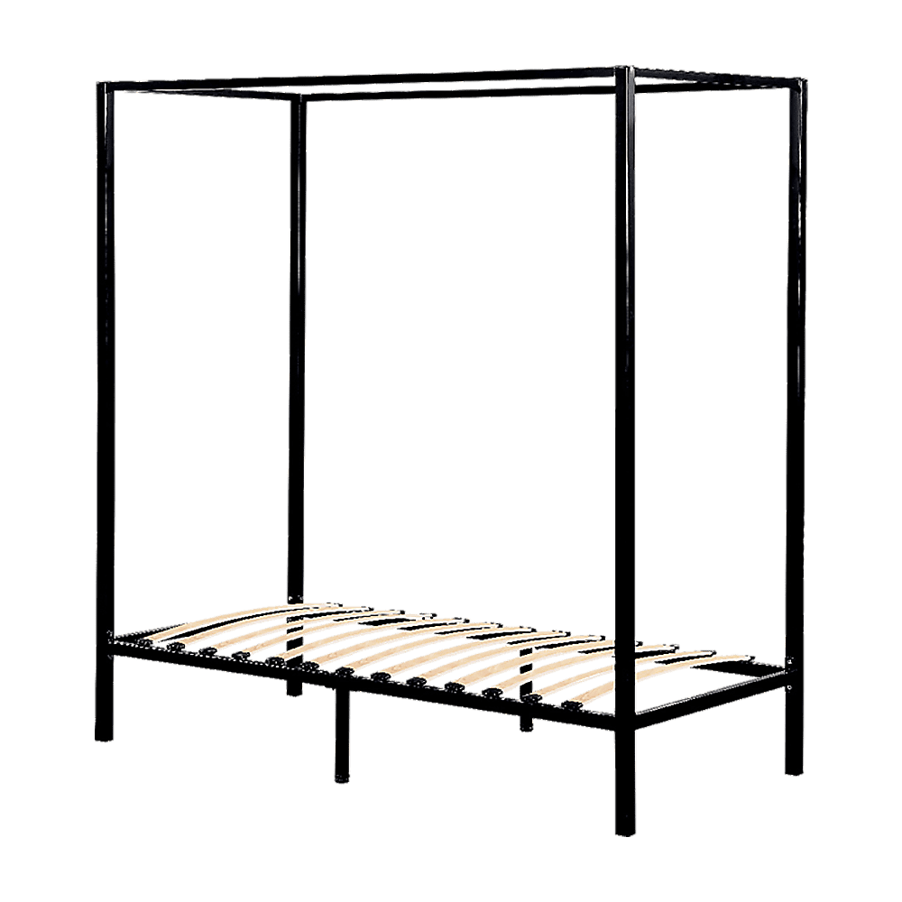 4 Four Poster Single Bed Frame