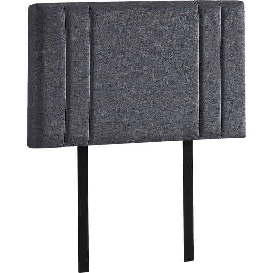 Linen Fabric Single Bed Deluxe Headboard Bedhead - Grey