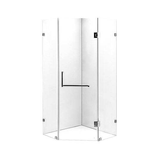 900 x 900mm Frameless 10mm Glass Shower Screen By Della Francesca