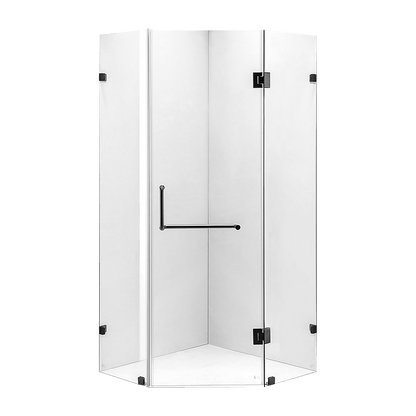 900 x 900mm Frameless 10mm Glass Shower Screen By Della Francesca