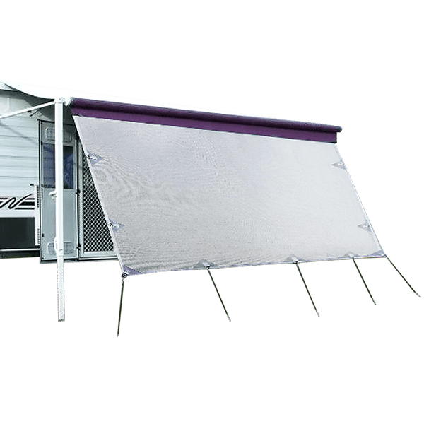4m Caravan Privacy Screen Side Sunscreen Sun Shade for 14' Roll Out Awning