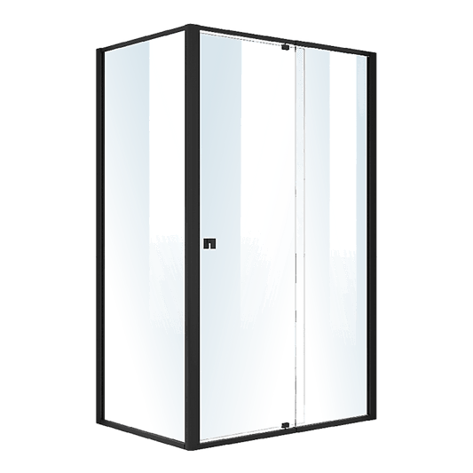 Semi Frameless Shower Screen (114~122)x 195cm & (77~80)x 195cm Side AS/NZS Glass