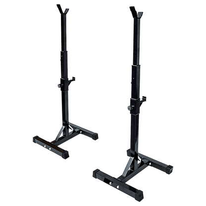 Pair of Adjustable Squat Rack Sturdy Steel Barbell Bench Press Stands GYM/HOME
