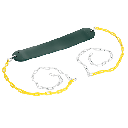 2 Pack Swings Seats Heavy Duty 66" Chain Plastic Coated Playground Swing