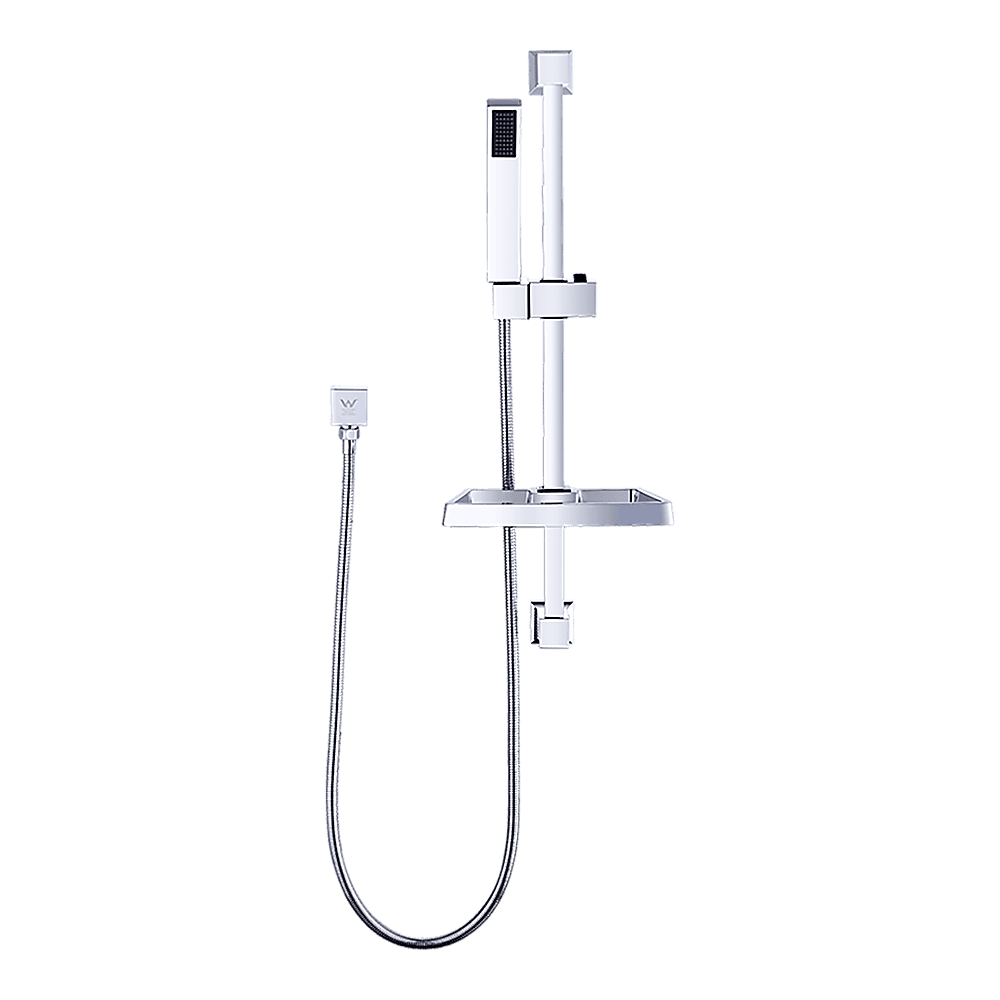 Hand Held Shower Rail Soap Dish Bathroom Set