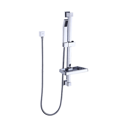 Hand Held Shower Rail Soap Dish Bathroom Set