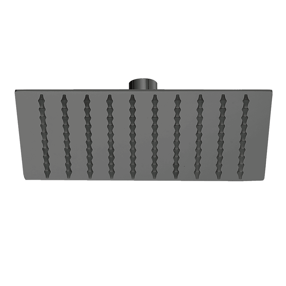 200mm Shower Head Square 304SS Electroplated Matte Black Finish