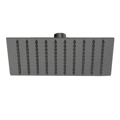 200mm Shower Head Square 304SS Electroplated Matte Black Finish