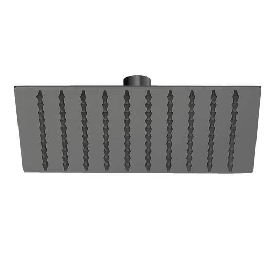 200mm Shower Head Square 304SS Electroplated Matte Black Finish