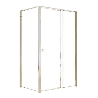 Semi Frameless Shower Screen (114~122)x 195cm & (98~101)x195cm Side AS/NZS Glass