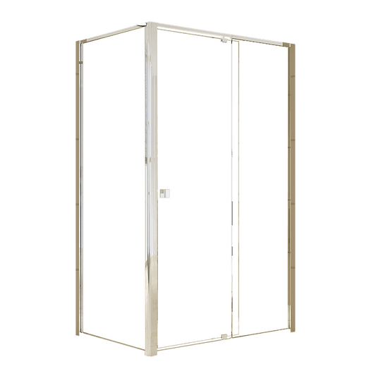 Semi Frameless Shower Screen (114~122)x 195cm & (98~101)x195cm Side AS/NZS Glass