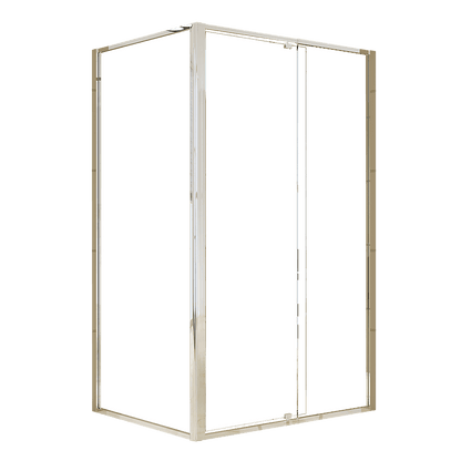 Semi Frameless Shower Screen (114~122)x 195cm & (89~92)x 195cm Side AS/NZS Glass