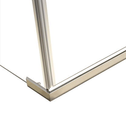 Shower Screen 1000x800x1900mm Framed Safety Glass Pivot Door By Della Francesca