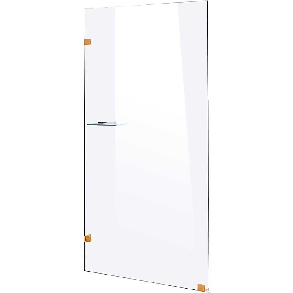 700 x 2000mm Frameless 10mm Safety Glass Shower Screen