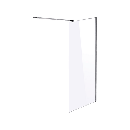 1000 x 2100mm Frameless 10mm Safety Glass Shower Screen