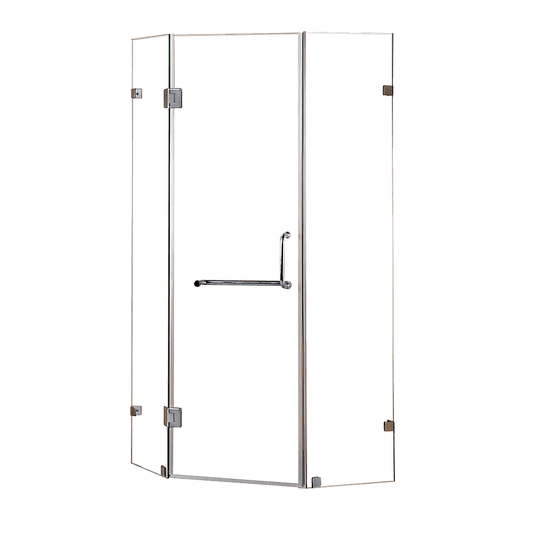 900 x 900mm Frameless 10mm Glass Shower Screen By Della Francesca