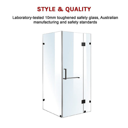 1200 x 900mm Frameless 10mm Glass Shower Screen By Della Francesca