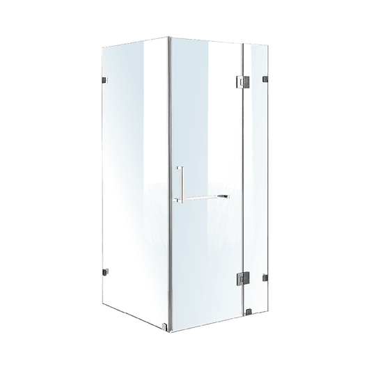 900 x 900mm Frameless 10mm Glass Shower Screen By Della Francesca