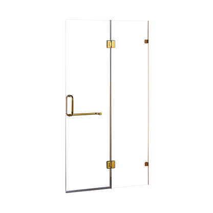 90 x 200cm Wall to Wall Frameless Shower Screen 10mm Glass By Della Francesca