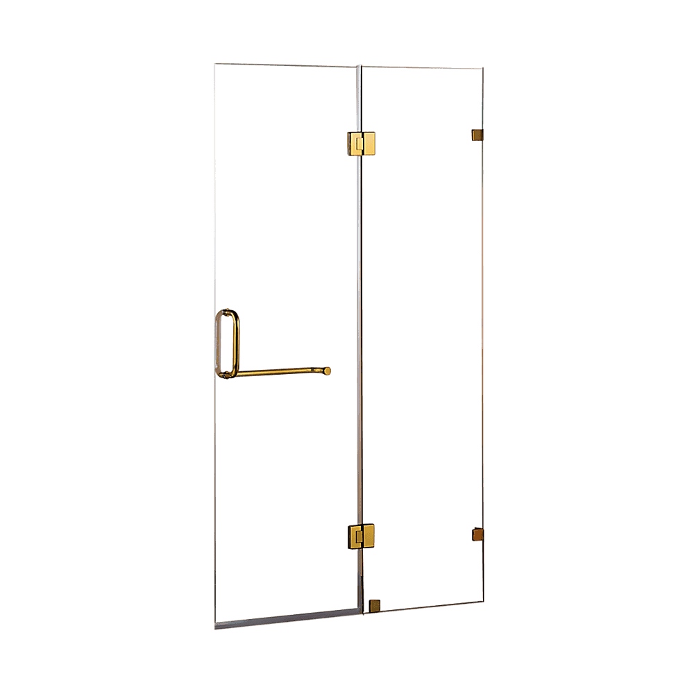 100 x 200cm Wall to Wall Frameless Shower Screen 10mm Glass By Della Francesca