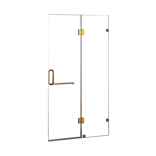 100 x 200cm Wall to Wall Frameless Shower Screen 10mm Glass By Della Francesca
