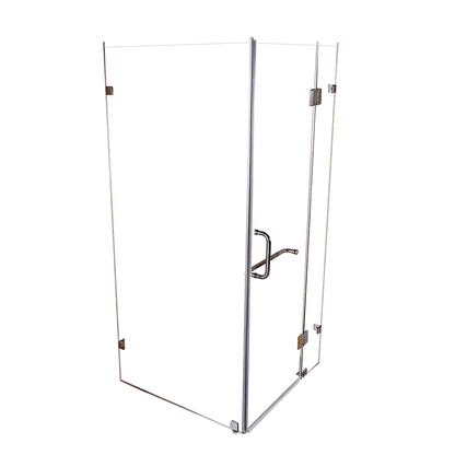 900 x 900mm Frameless 10mm Glass Shower Screen By Della Francesca