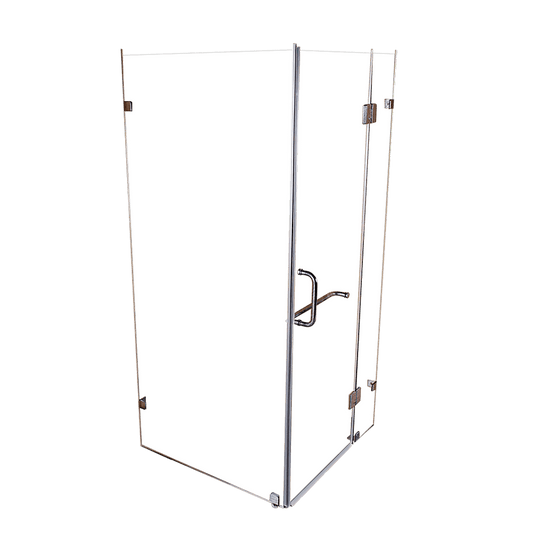1000 x 900mm Frameless 10mm Glass Shower Screen By Della Francesca