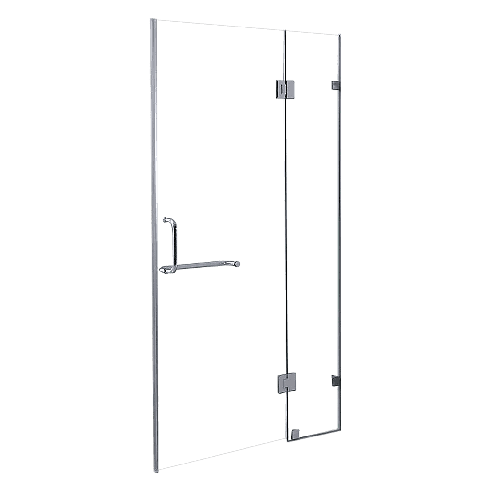 90 x 200cm Wall to Wall Frameless Shower Screen 10mm Glass By Della Francesca