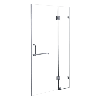 90 x 200cm Wall to Wall Frameless Shower Screen 10mm Glass By Della Francesca