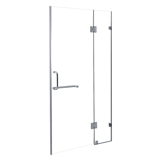 90 x 200cm Wall to Wall Frameless Shower Screen 10mm Glass By Della Francesca