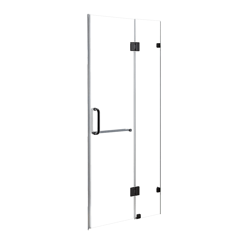 100 x 200cm Wall to Wall Frameless Shower Screen 10mm Glass By Della Francesca