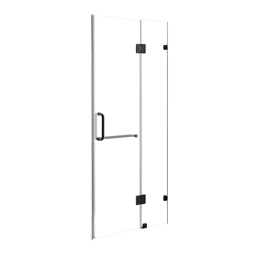 100 x 200cm Wall to Wall Frameless Shower Screen 10mm Glass By Della Francesca