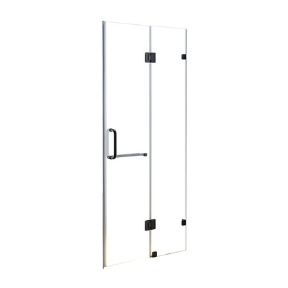 110 x 200cm Wall to Wall Frameless Shower Screen 10mm Glass By Della Francesca