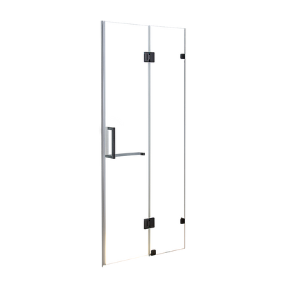 110 x 200cm Wall to Wall Frameless Shower Screen 10mm Glass By Della Francesca