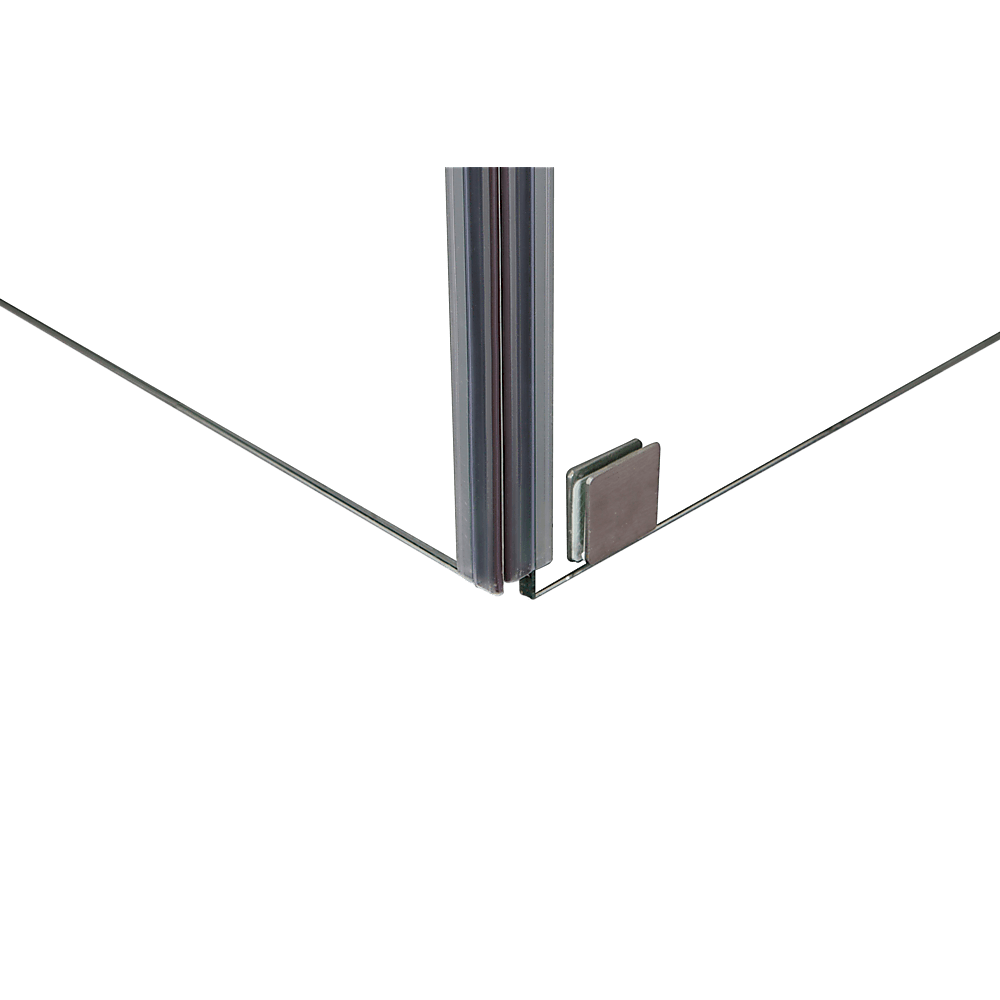 1000 x 1000mm Frameless 10mm Glass Shower Screen By Della Francesca