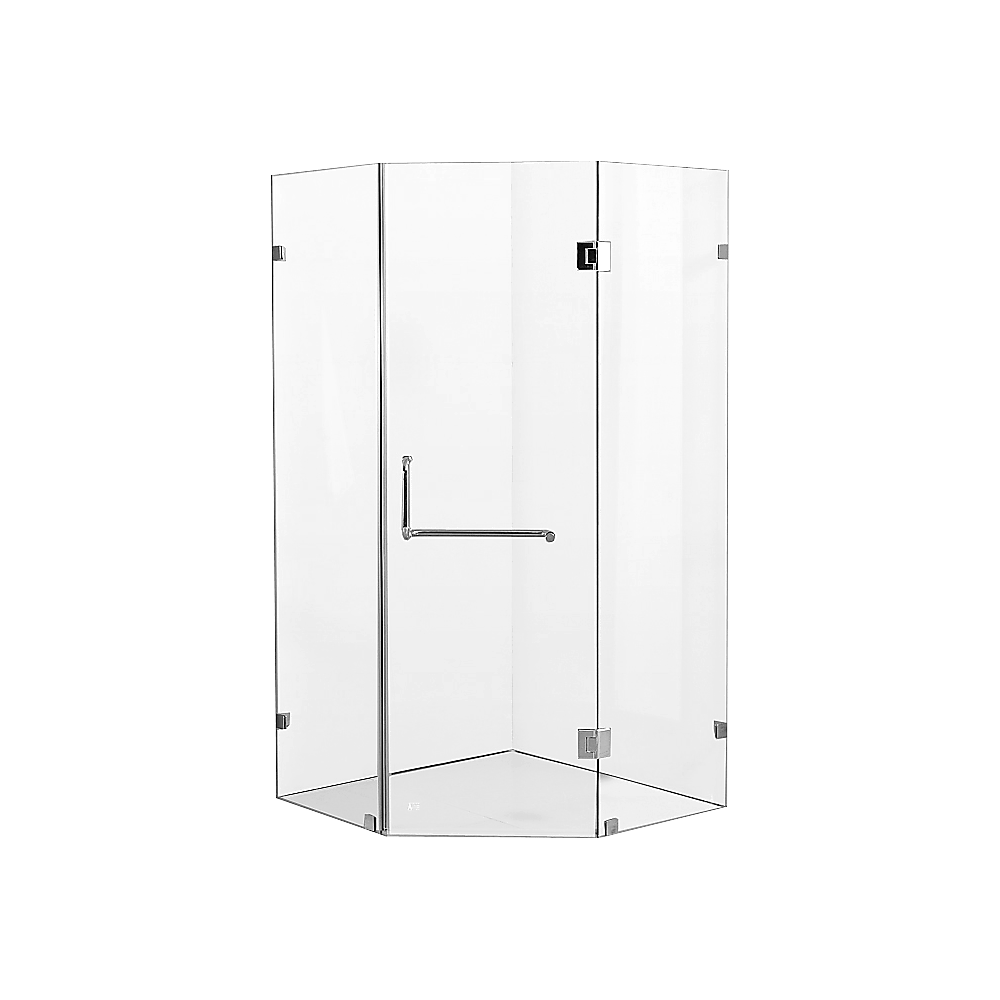 1000 x 1000mm Frameless 10mm Glass Shower Screen By Della Francesca