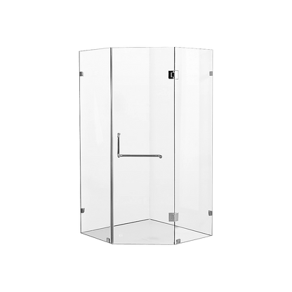1000 x 1000mm Frameless 10mm Glass Shower Screen By Della Francesca