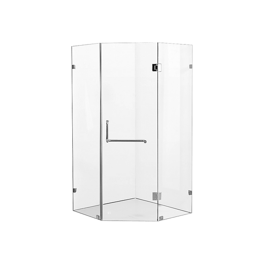 1000 x 1000mm Frameless 10mm Glass Shower Screen By Della Francesca