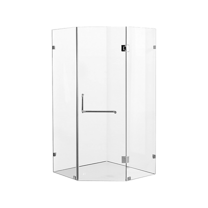 900 x 900mm Frameless 10mm Glass Shower Screen By Della Francesca