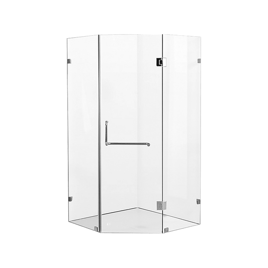 900 x 900mm Frameless 10mm Glass Shower Screen By Della Francesca