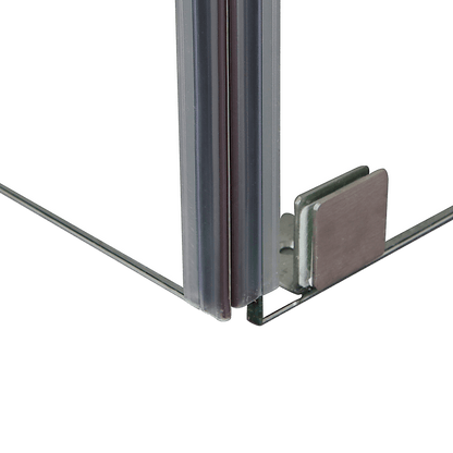 900 x 900mm Frameless 10mm Glass Shower Screen By Della Francesca