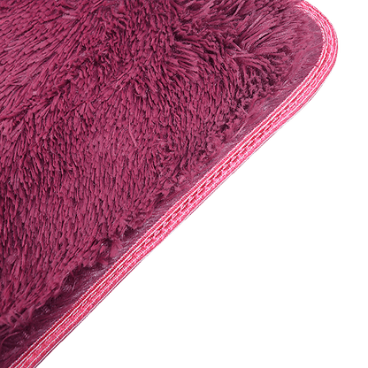 230x200cm Floor Rugs Large Shaggy Rug Area Carpet Bedroom Living Room Mat - Burgundy