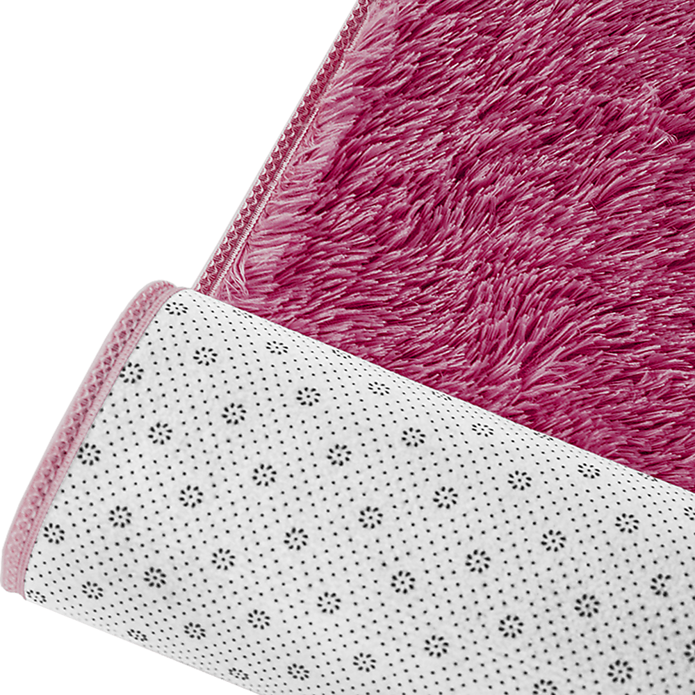 230x200cm Floor Rugs Large Shaggy Rug Area Carpet Bedroom Living Room Mat - Burgundy