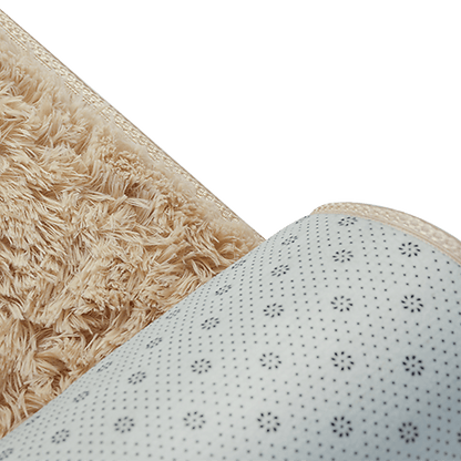200x140cm Floor Rugs Large Shaggy Rug Area Carpet Bedroom Living Room Mat - Beige