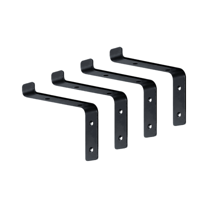 Floating Wall Shelf Brackets Heavy Duty Rustic Industrial 4-Pack