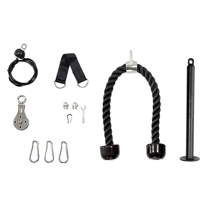 Pulley System Cable Attachment Pull Down Machine DIY Home Gym Workout Kit