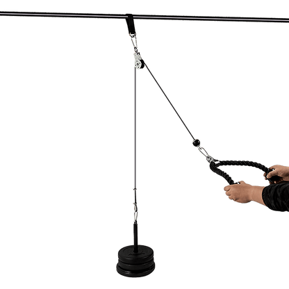 Pulley System Cable Attachment Pull Down Machine DIY Home Gym Workout Kit