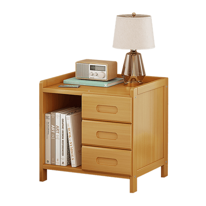 Bamboo Bedside Table Nightstand Storage Bedroom Sofa Side Stand