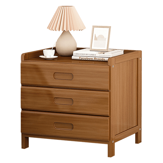 Bamboo Bedside Table Nightstand Storage Bedroom Sofa Side Stand