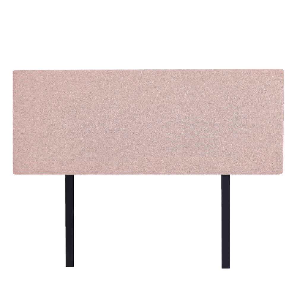 Linen Fabric Double Bed Deluxe Headboard Bedhead - Pale Pink
